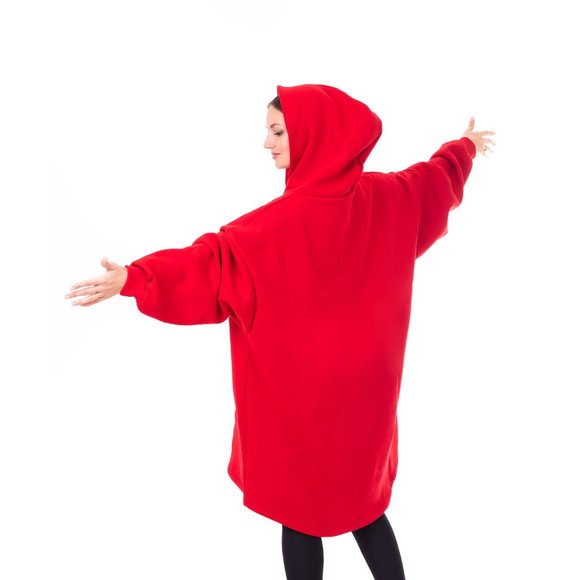 Oversized Wearable Blanket Hoodie Sweatshirt - Picture 3 of 11